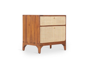 Тумбочка из тикового дерева с ящиками