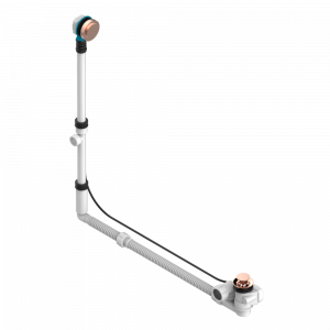 U6F-302GM Перелив GEBERIT для ванны - европейская модель - большой размер регулируемая высота : от 165мм MAXI 580мм регулируемая выступающая часть : от 110мм MAXI 700мм- выпуск Ø 40 мм с стильной ручкой Thg-paris Beyond crystal с прозрачным хрусталём Розо