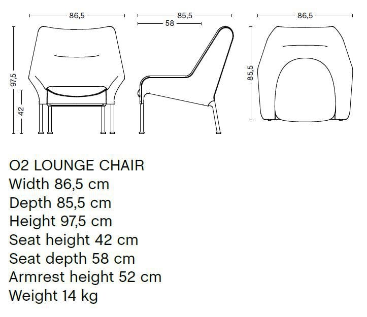Съемное тканевое кресло с подлокотниками Hay O2 ARCH-00082878 - Вид №68