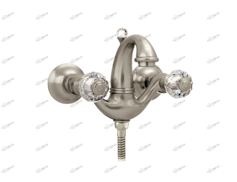 037118.000.50 Душевой набор для ванны с кристаллами сваровски Яркий хром Mestre Pacifica