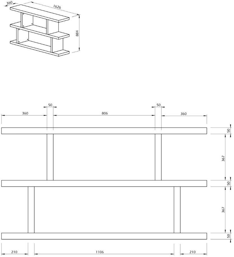 TemaHome Открытая полка sun-id-1415749 - Вид №10