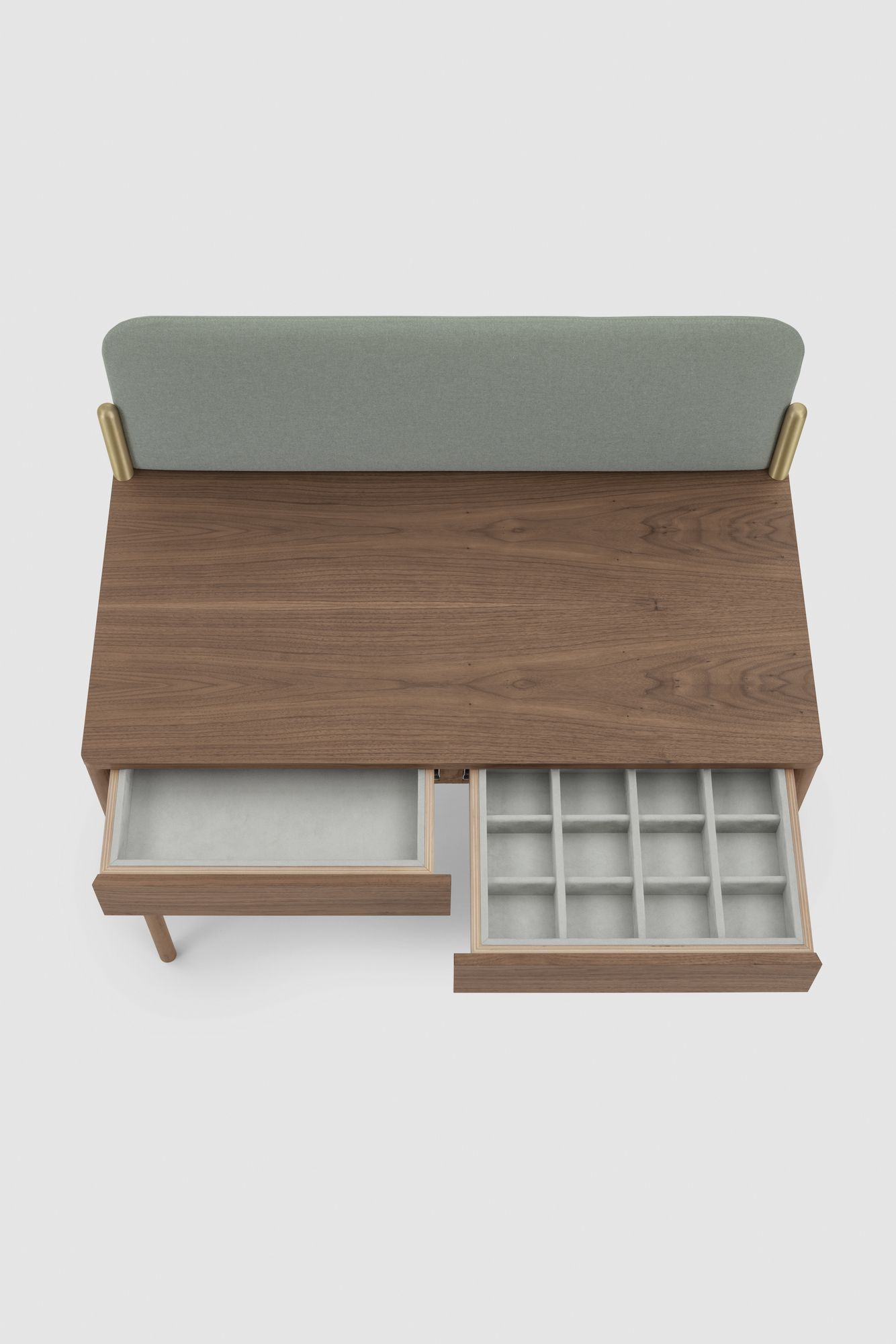 Письменный стол из орехового дерева с ящиками Bolzan флаг ARCH-00031819 - Вид №7