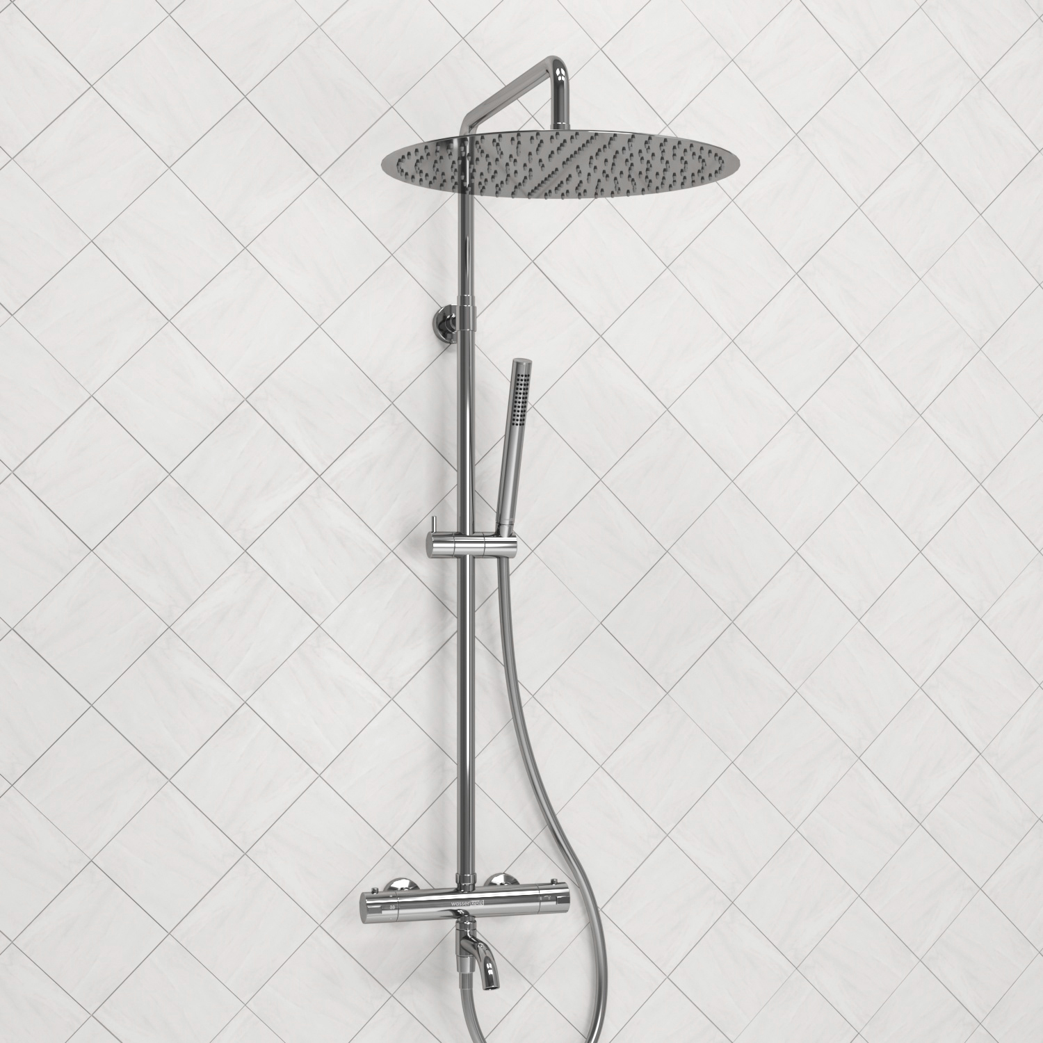 A188.117.137.087.CH Thermo Душевой комплект с термостатическим смесителем WasserKRAFT 