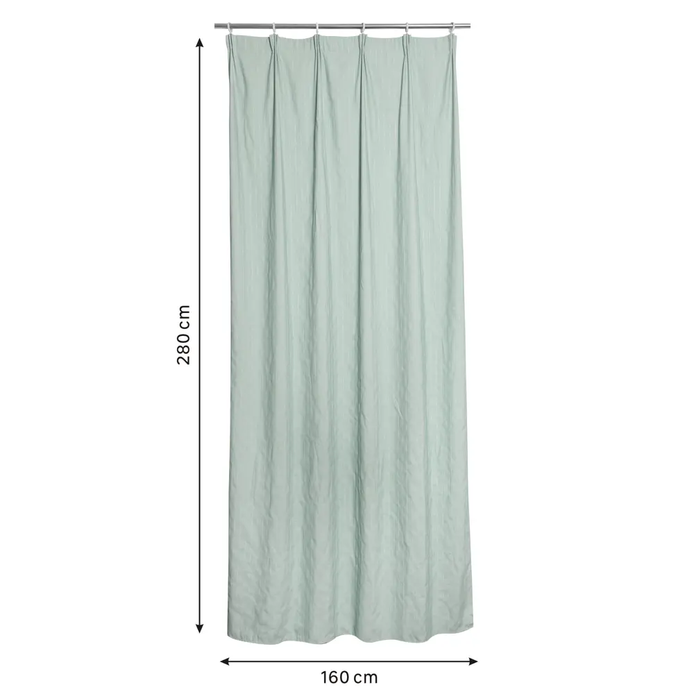 Штора на ленте Inspire Carbo 160x280 см цвет голубой-белый 88311155 STLM-2085992  - Вид №1