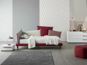 Bonaldo Кровать из ткани с мягким изголовьем Picabia