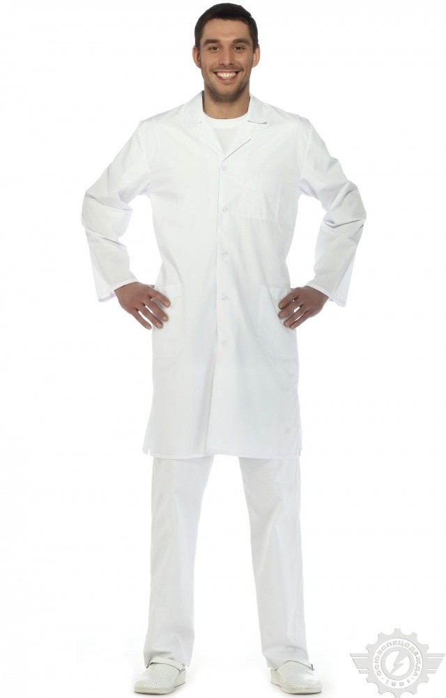 66245 Халат "Сервис" мужской белый  Медицинская одежда  размер 48-50/170-176 Спецодежда  - Вид №11