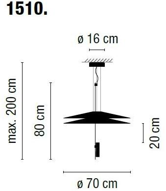 Vibia Светодиодный подвесной светильник с диммером Flamingo 1510 - Вид №3