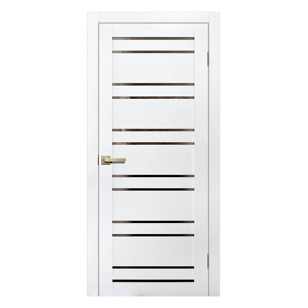 Комплект двери Artens Уна со стеклом 90x200 см Hardflex белый с добором 150 мм STLM-2098416