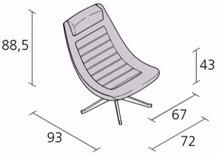 Alias 5-спицевое кресло Manzù sun-id-1475318 - Вид №3