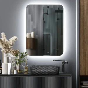 Зеркало Omega Glass Vesta Air с LED-подсветкой для ванной 89388136