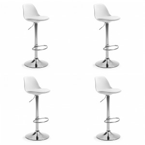 108062 Комплект барных стульев белый цвет (4 шт) La Forma Orlando