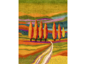 Прямоугольный шерстяной ковер