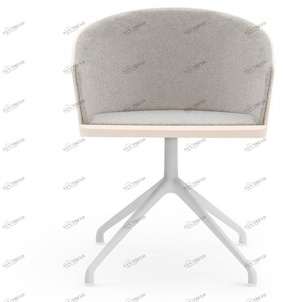 Billiani Кресло из ткани со стальным вращающимся основанием Fitt hug 055