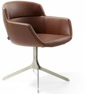 Artifort 4-спицевое кожаное кресло Mood