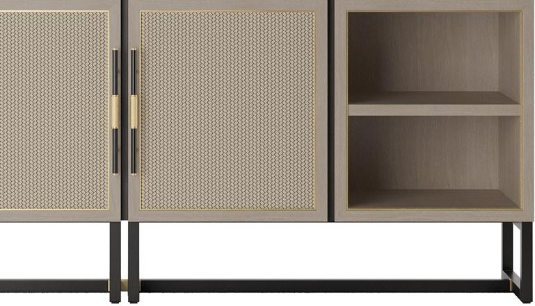 FRATO Комод деревянный с распашными дверцами Mykonos Ffu280021aaa  - Вид №2