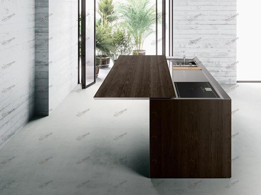 Boffi Деревянная кухня с островом sun-id-1490046