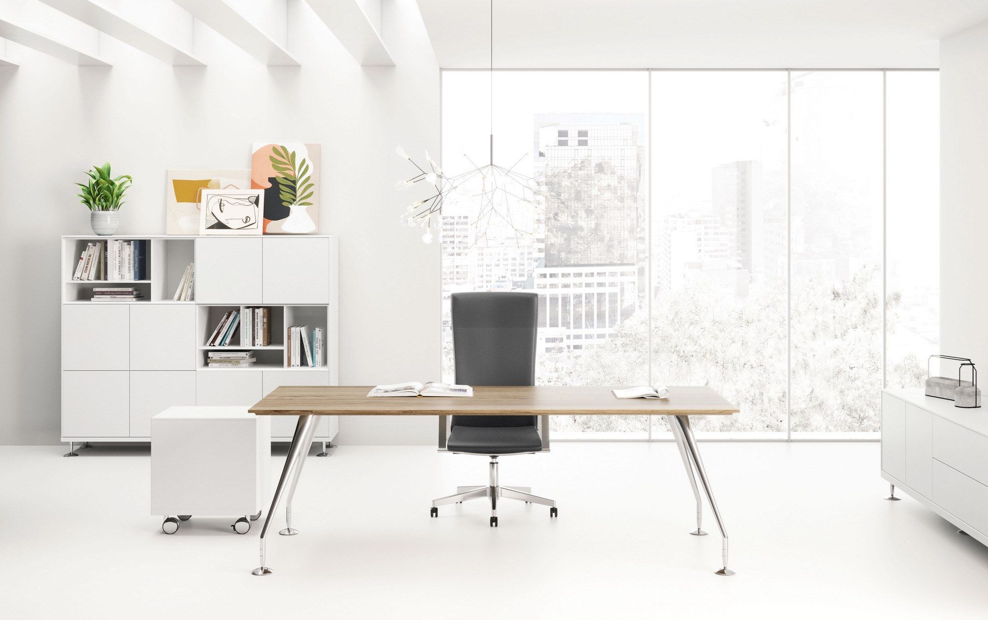 Прямоугольный рабочий стол Las Mobili Enosi Evo ARCH-00089000 - Вид №1