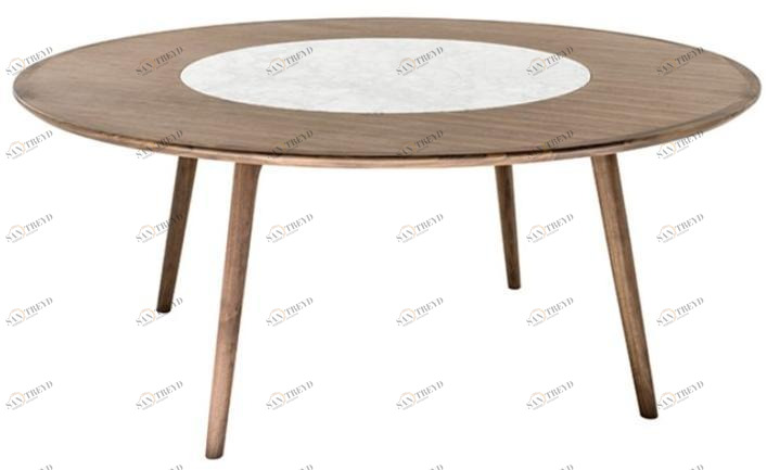 HC28 Cosmo Круглый обеденный стол из дерева Uovo 11c005