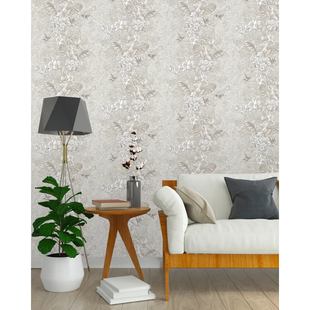 Обои флизелиновые Wallberry Экзотик коричневые 1.06 м м Ви167206-95 83398601 STLM-2097248 - Вид №2
