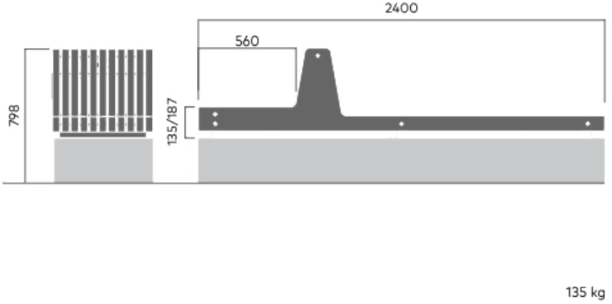 VESTRE Скамейка из сосны без спинки sun-id-1404206 - Вид №13