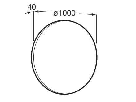 Круглое зеркало со встроенным настенным освещением Roca ARCH-00021131 - Вид №2