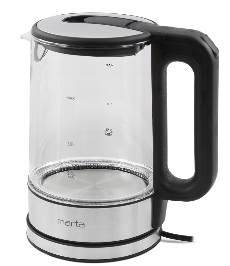 9052801 Электрочайник MARTA MT-4608 черный STDN-0148675 - Вид №1