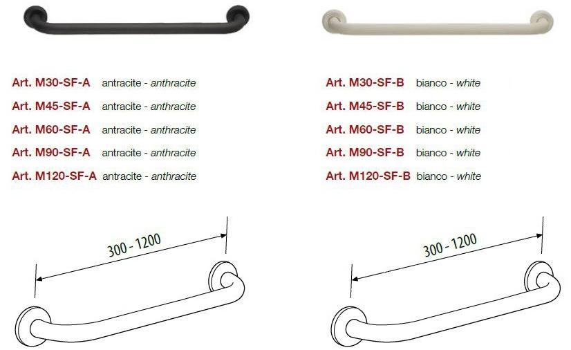 Saniline Поручень фиксированный из стали Soft sun-id-1383450 - Вид №1