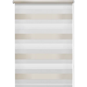 Штора рулонная день-ночь Порто 55x160 см серо-молочная 84522098 STLM-2119564