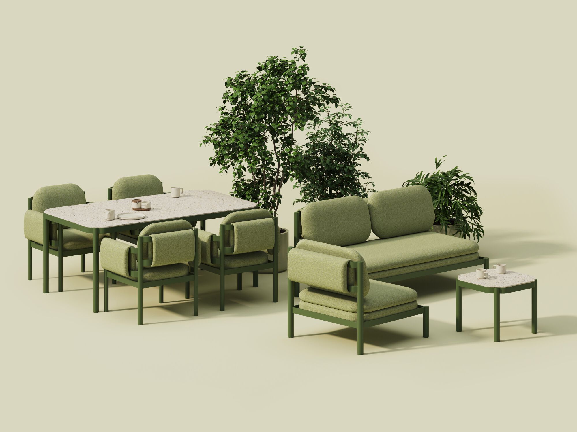 Алюминиевый прямоугольный садовый стол Joyf Tropic ARCH-00132622 - Вид №2