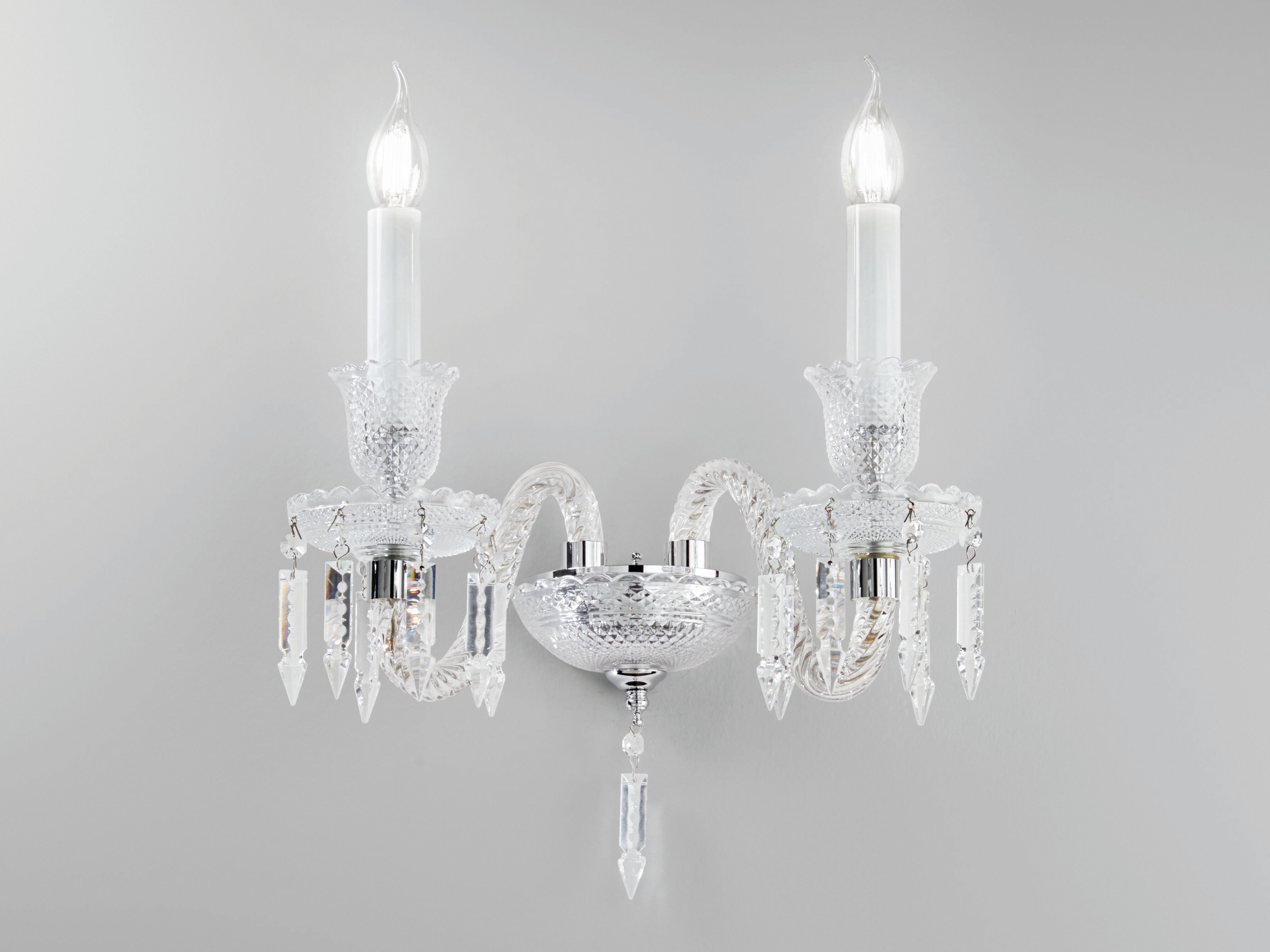 Стеклянный настенный светильник с кристаллами Fan Europe Lighting дизайн окружающего света ARCH-00136800