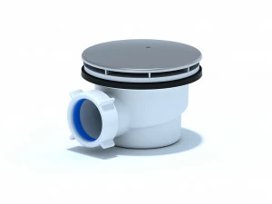 Сифон АНИ для душевого поддона 1 1/2"х90 мм, h 65 хром E320C