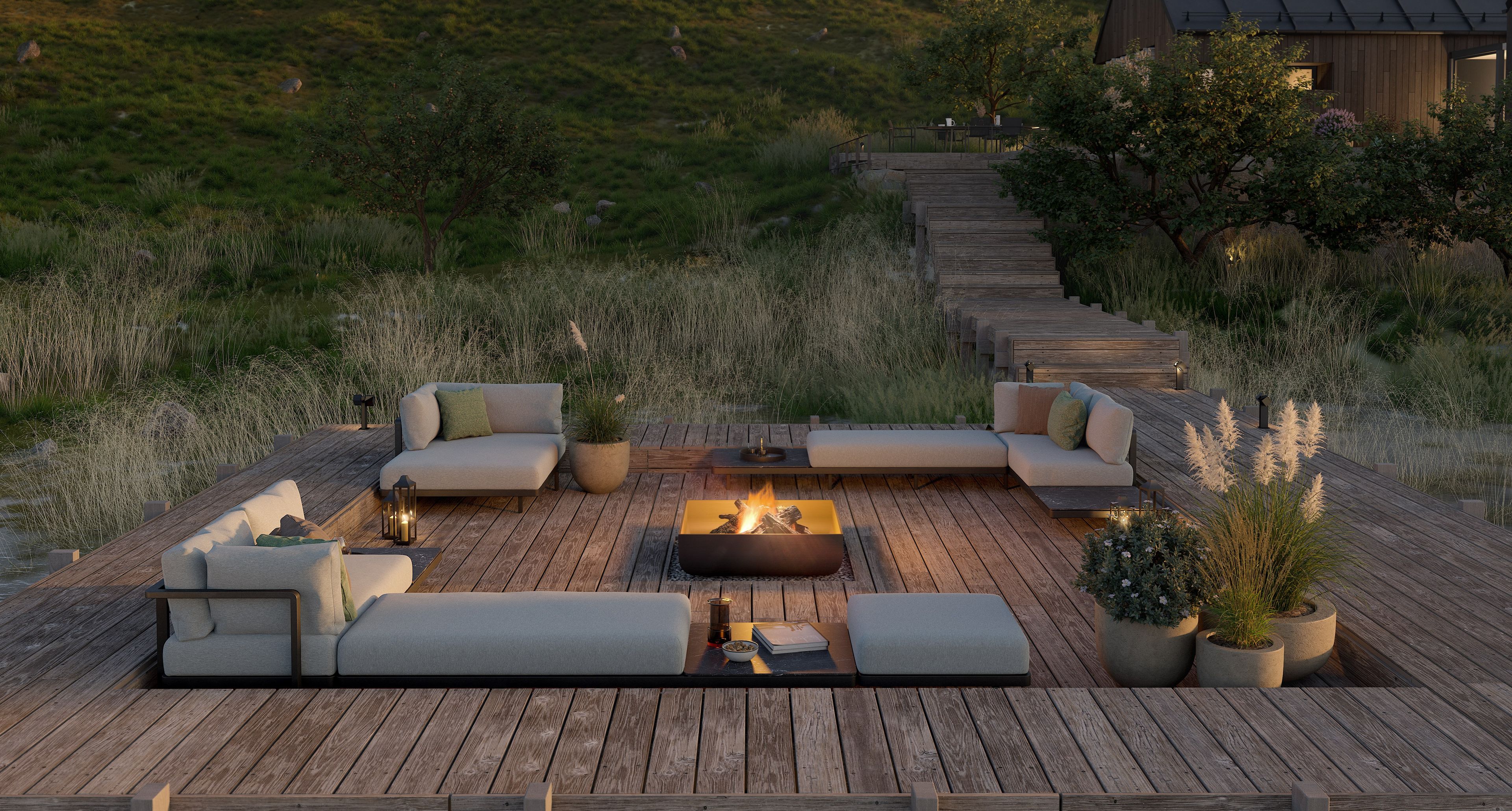 Алюминиевая подставка для ног Royal Botania Alura Lounge ARCH-00028474 - Вид №2