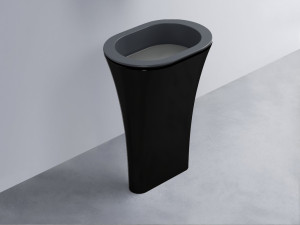 AMLA65-BA+AMPILO-CM+AMCOLO-N Раковина Amedeo Ovale отдельностоящая cielo Enjoy + Amedeo