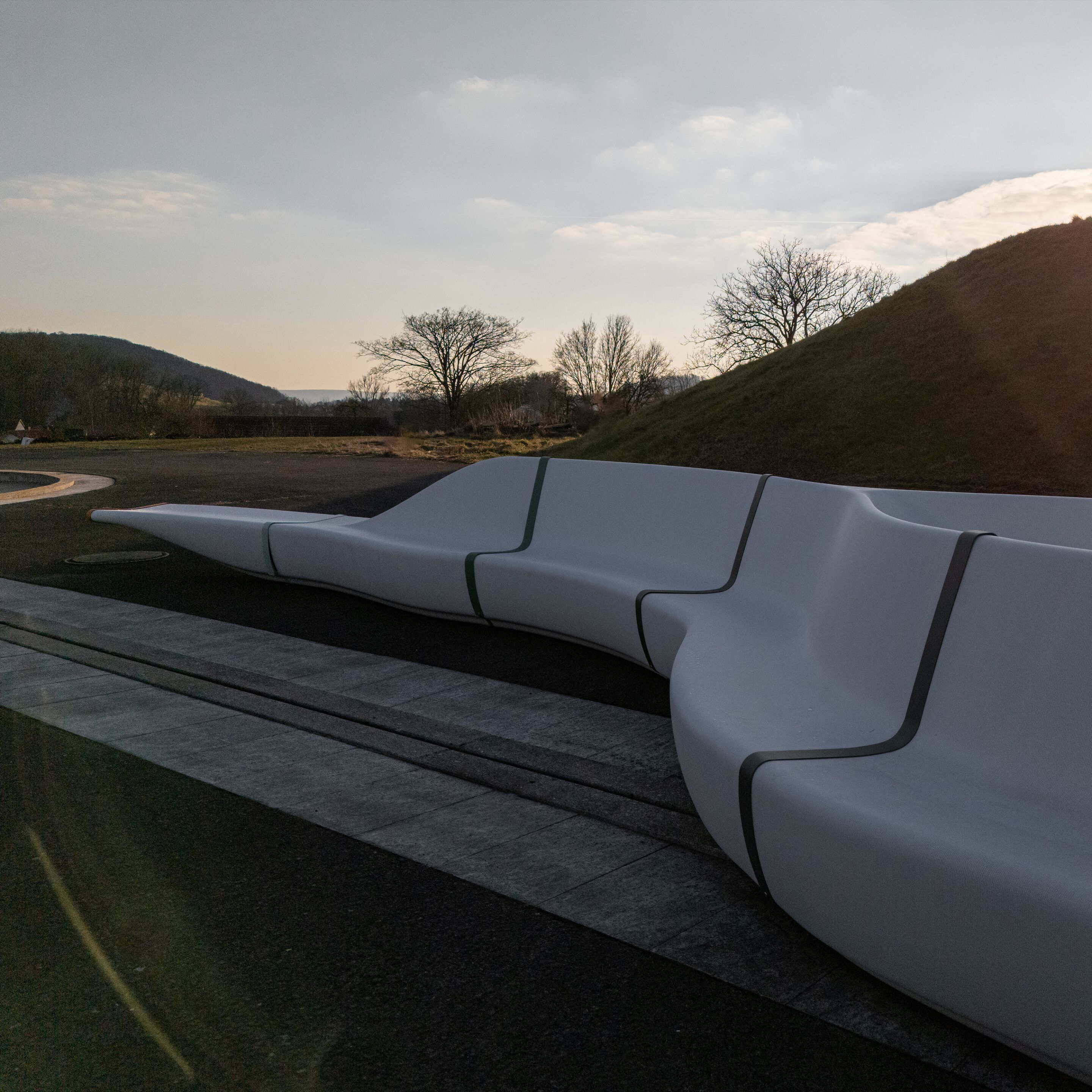 Модульная скамейка из переработанного пластика со спинкой BENKERT BANKE Ontigo ARCH-00086441 - Вид №5