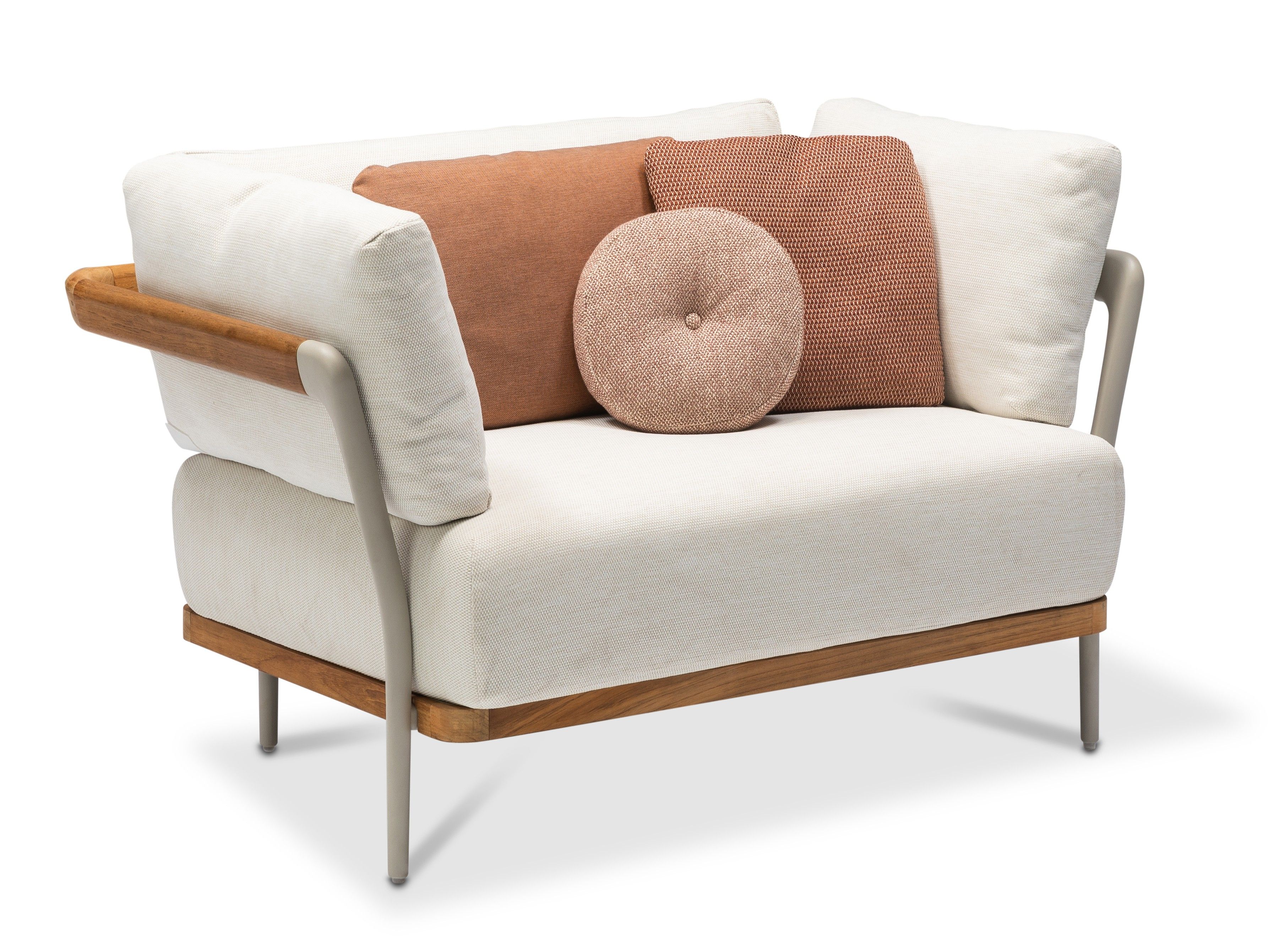 Мягкое тканевое садовое кресло с подлокотниками MANUTTI Flows ARCH-00014148 - Вид №1