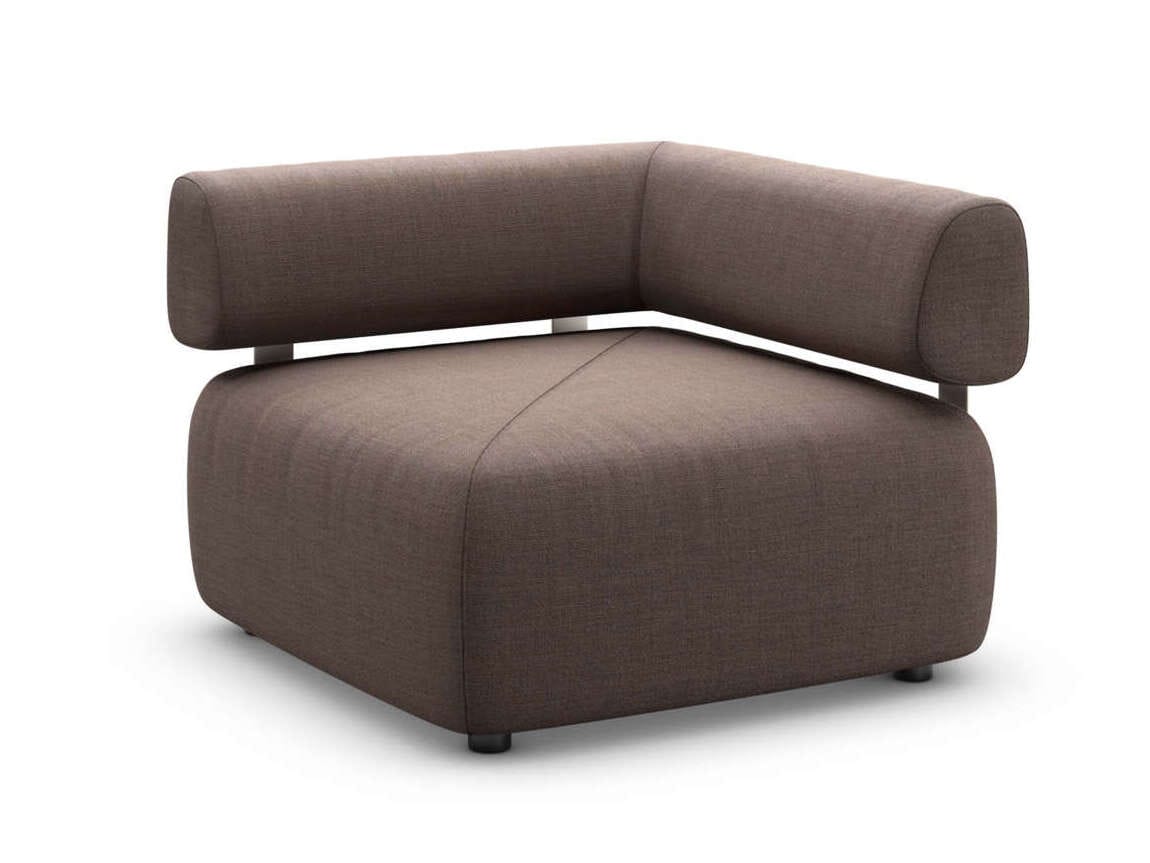 Угловое садовое кресло из ткани DEDON BRIXX ARCH-00146771