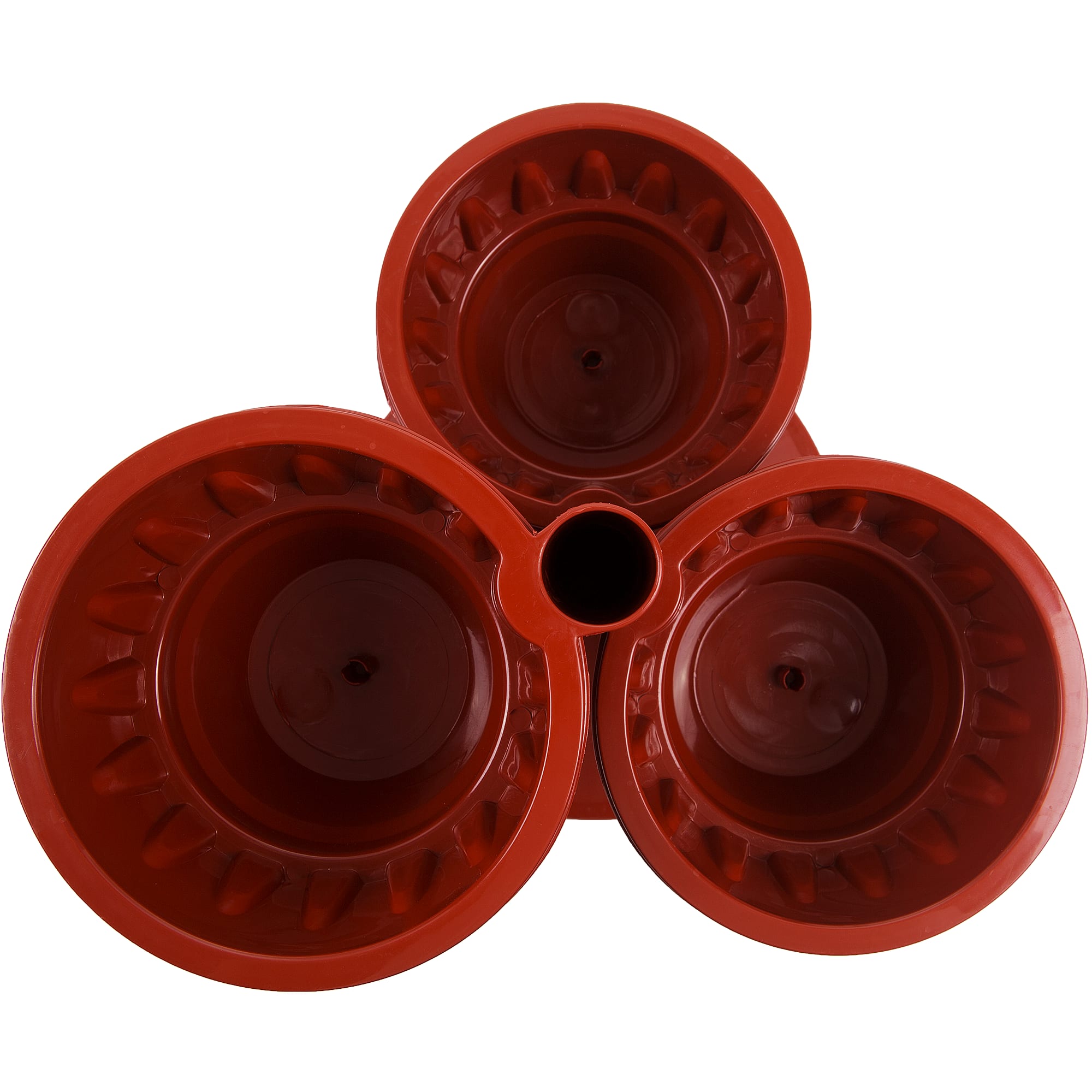 18008991 Горшок цветочный ø29 h23 см v0.7 л пластик терракотовый Каскад Santreyd - Вид №3