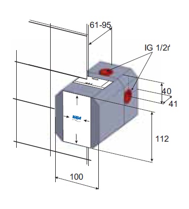 Корпус скрытого монтажа Kaja 30360 TERRACE - Вид №1