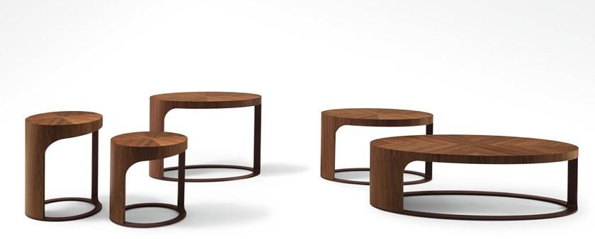 Giorgetti Круглый деревянный журнальный столик sun-id-1402801 - Вид №2