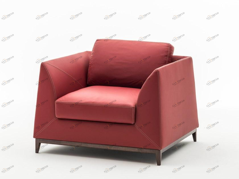 OAK Кожаное кресло с подлокотниками Milano collection Sc5074