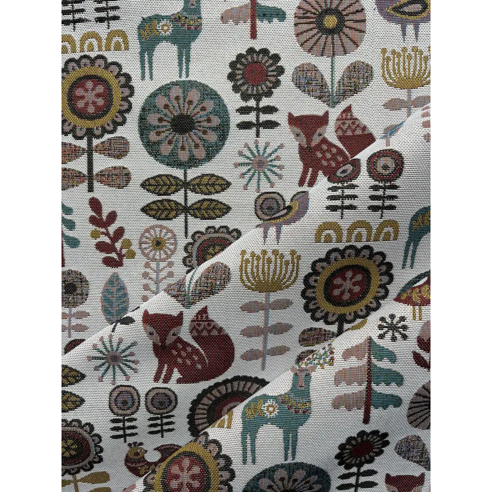 Ткань 1 м/п Хьюге гобелен 150 см цвет белый Santreyd STLM-2181927 - Вид №1