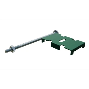 91517913 Крепление 3D секции Ювента гиттер/сетки Паук тип1 с болтом RAL 6005 зеленый 100 шт STLM-1388360