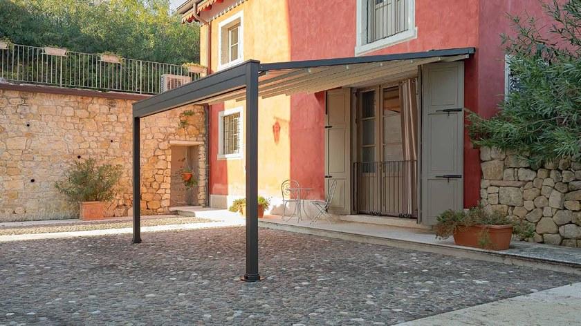 L'Officina by Adami Пергола с несъемным навесом с каналом для сбора воды sun-id-1483790 - Вид №7