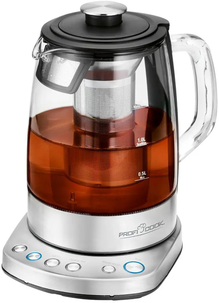 91369194 Электрический чайник Profi cook Pc-wks 1167 g 1.5 л сталь цвет нержавеющая сталь STLM-0887662
