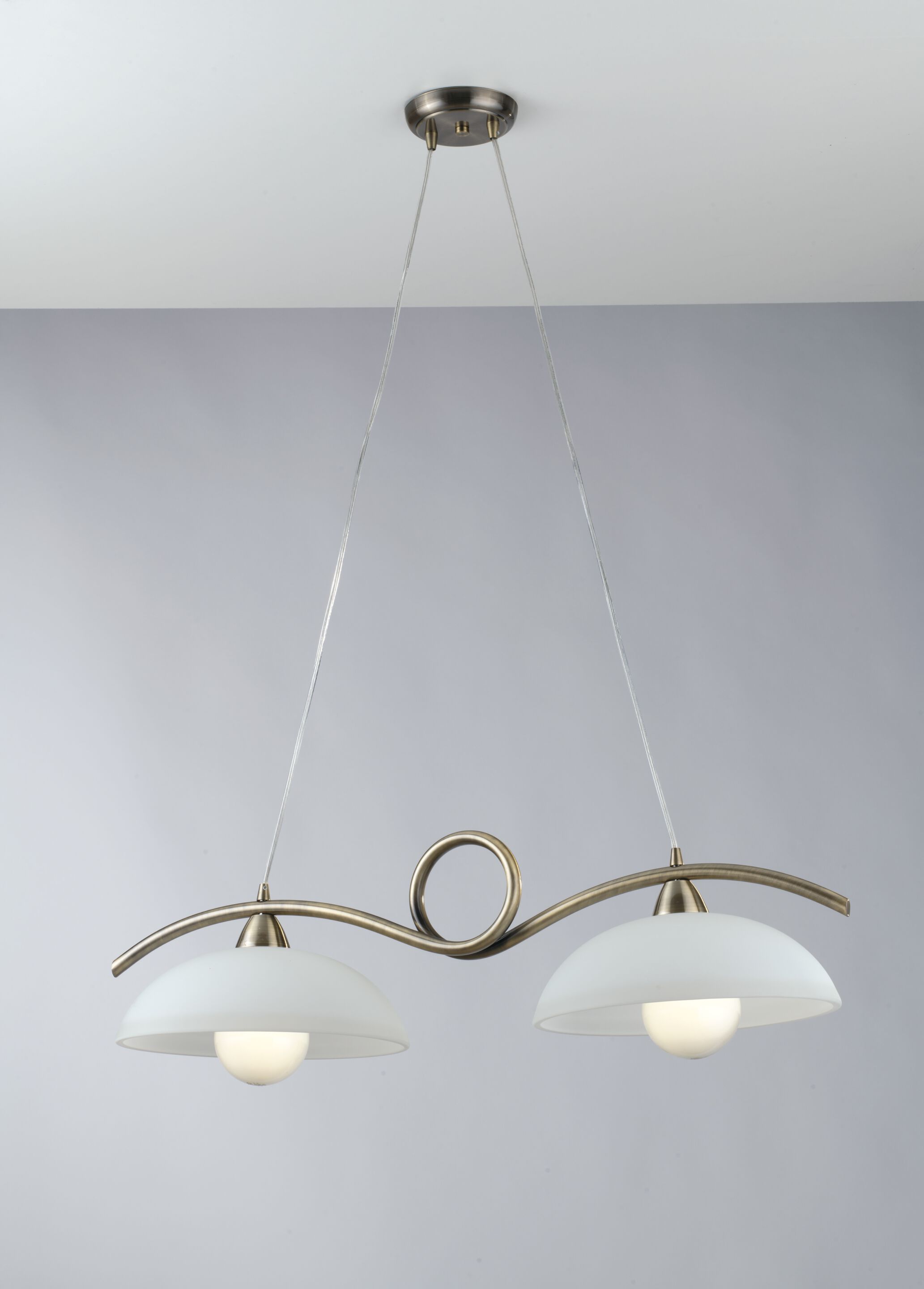 Подвесной светильник из матового стекла и металла Fan Europe Lighting дизайн окружающего света ARCH-00016499 - Вид №1