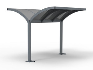 Навес из оцинкованной стали