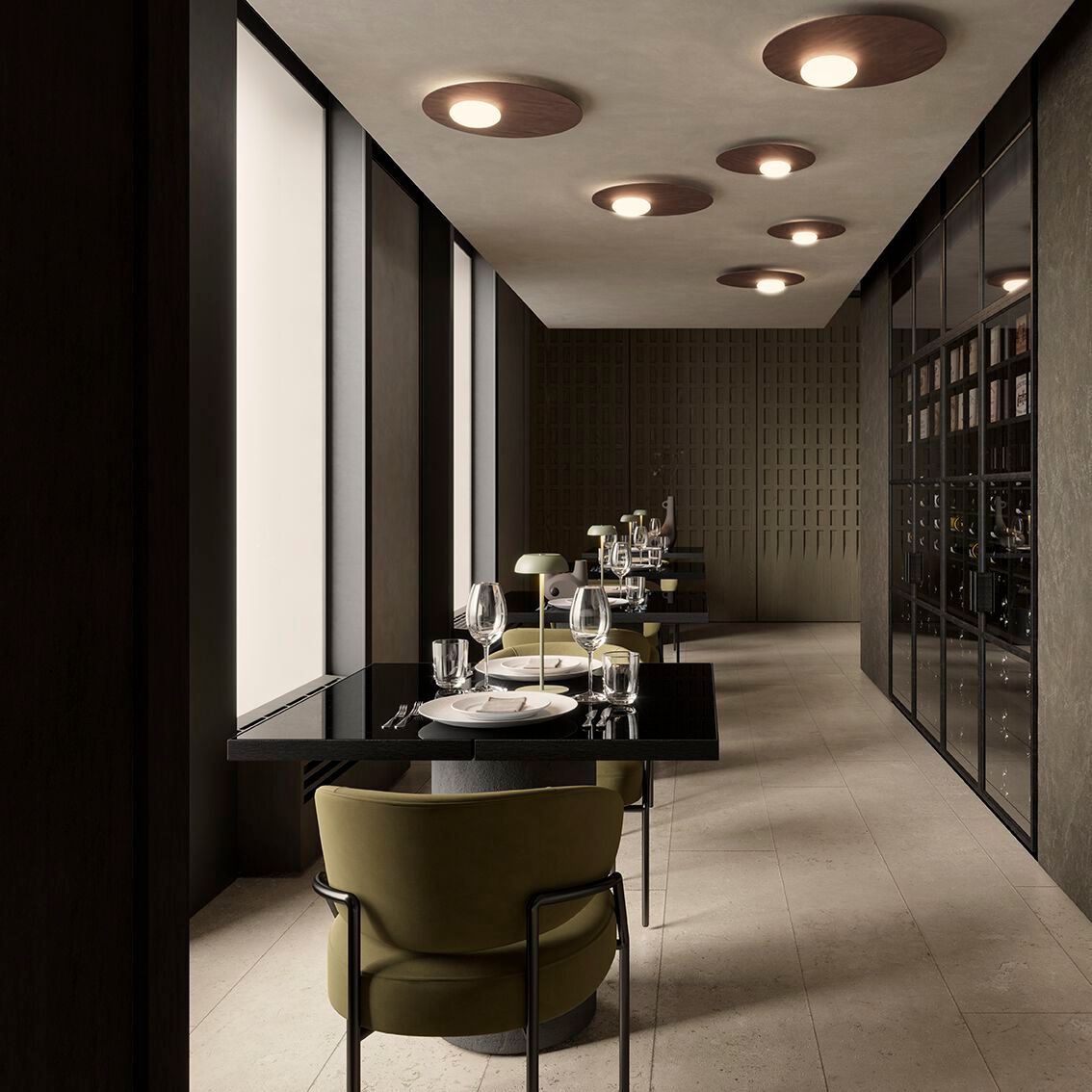 Алюминиевый светодиодный потолочный светильник AXOLIGHT Kwic ARCH-00083136 - Вид №7