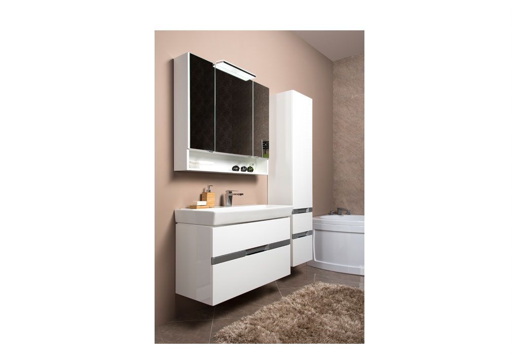 Тумба с раковиной Aquanet Виго 100 белый 0018340300168784 - Вид №8