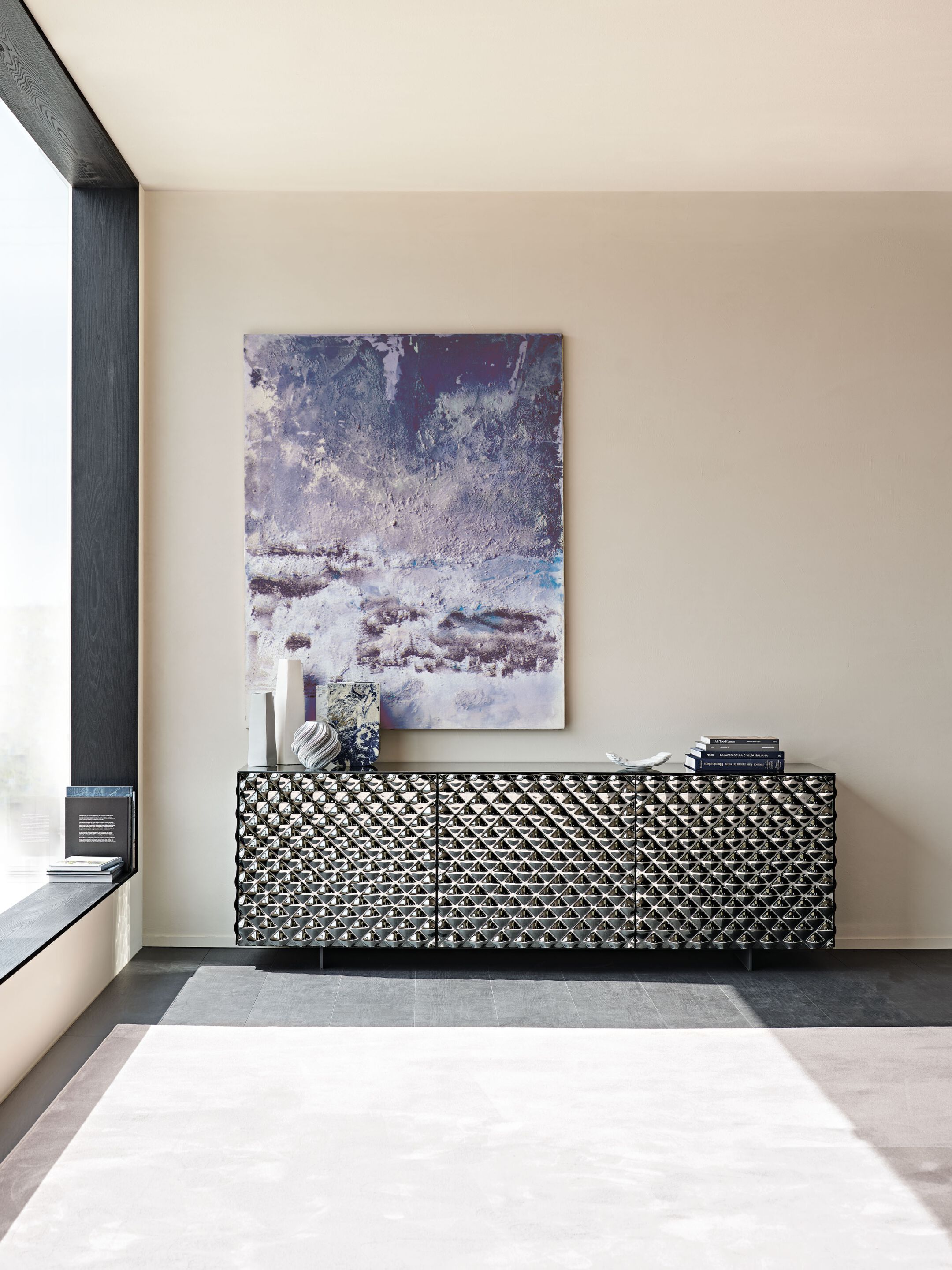 Шкаф из зеркального стекла с распашными дверями Cattelan italia VIVALDI ARCH-00099782 - Вид №1