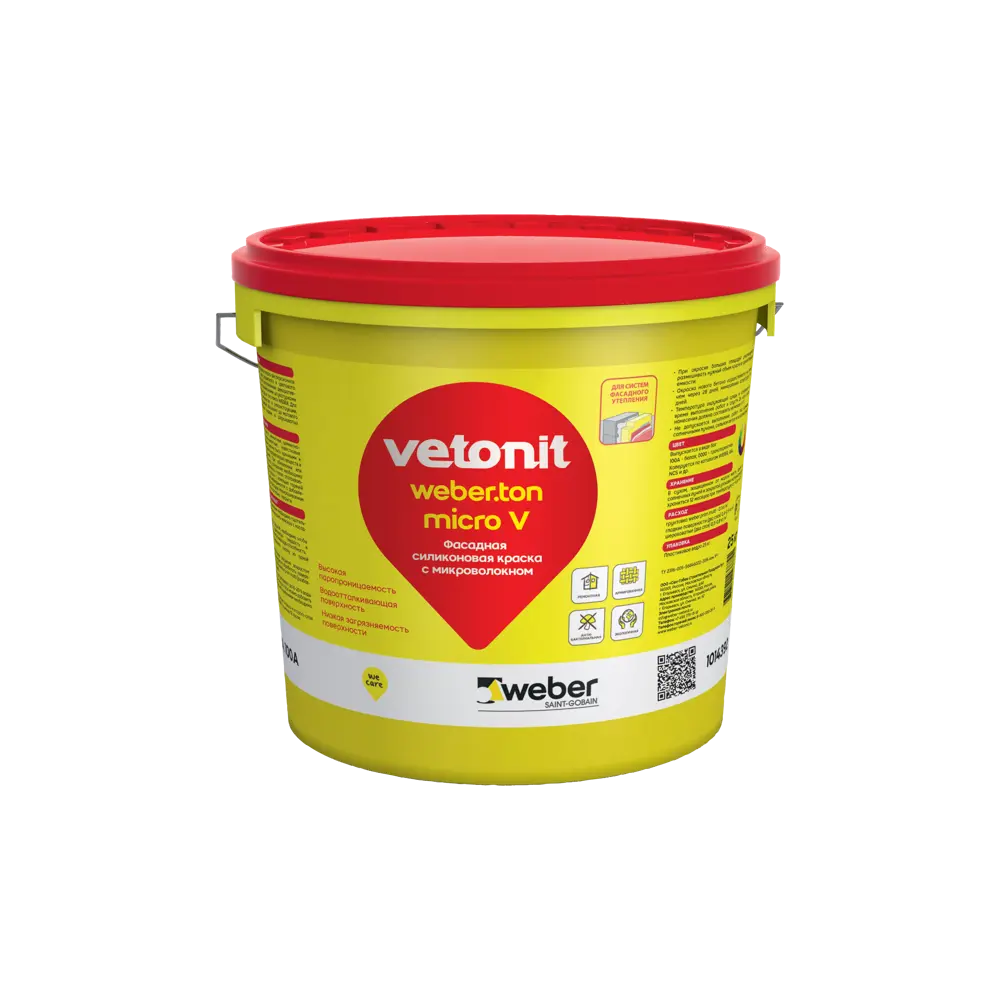 Декоративная штукатурка Vetonit Ton Micro V 0000 0.03 мм 25 кг Weber.Ton Micro V STLM-2198670